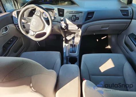 2012 Honda Civic Lx from USA, damaged, VIN 19XFB2F55CE075596